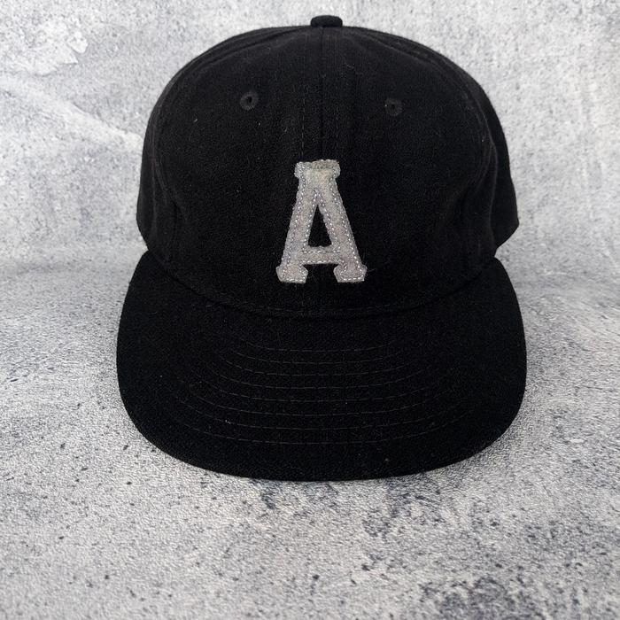 Ebbets Field Flannels Font Logo "A" Fitted Cap