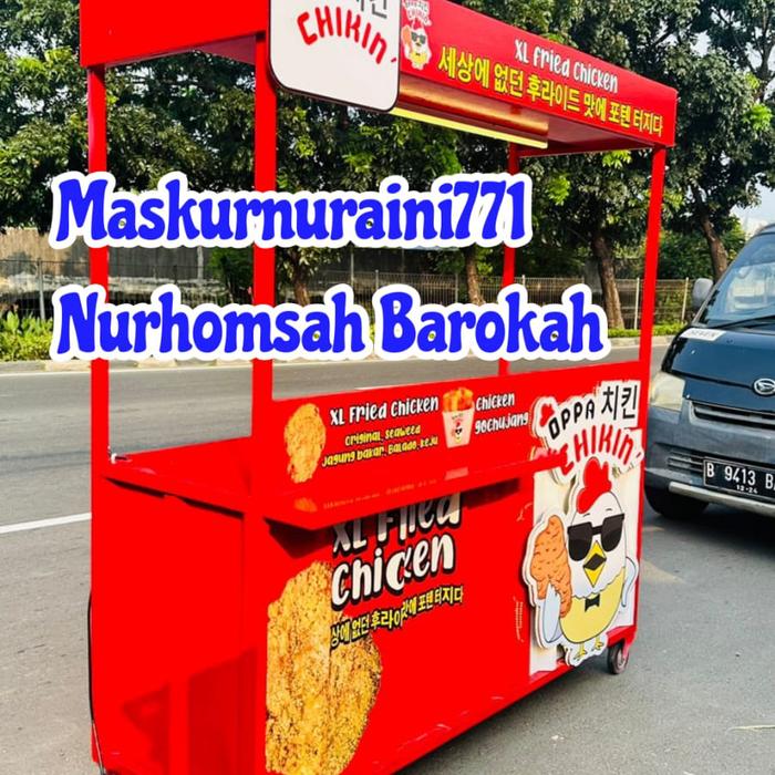 gerobak kontainer , gerobak kontainer booth