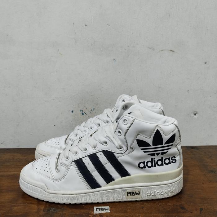 sepatu second ori adidas forum mid white size 42