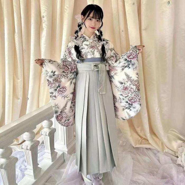 Hakama Perempuan Wanita Jepang Rok