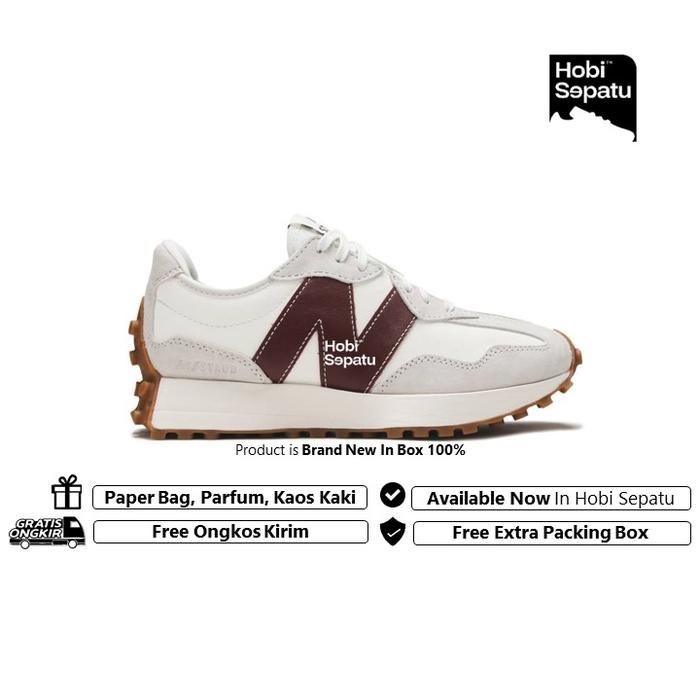 New Balance STAUD x 327 'Grey Burgundy' Brand New In Box