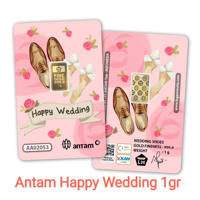 LM Emas Antam 1 gram - Antam Happy Wedding Gift Series