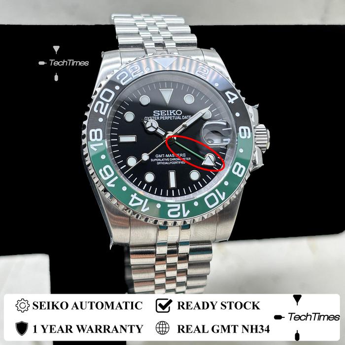 Seiko Mod Seikomod Sprite NH34 GMT Automatic Seikomods Sprite