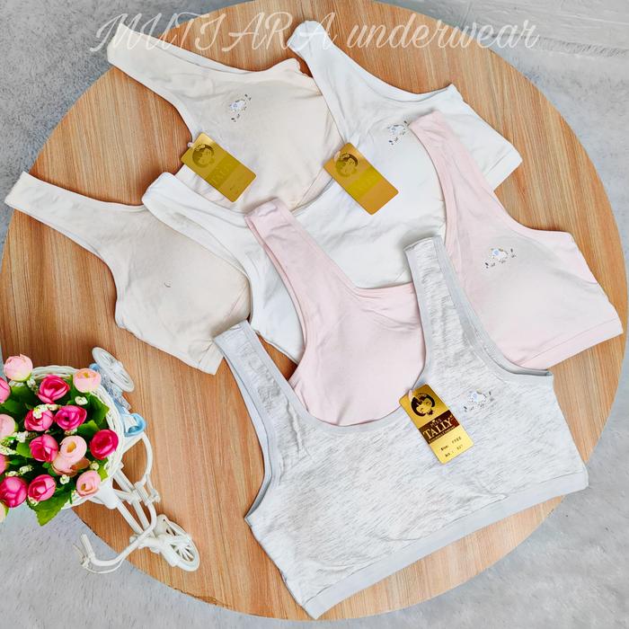 Miniset Step 2 Katun TALLY 537 Bra ABG Busa Tipis / Bra Remaja Katun Busa Tipis Tally 537