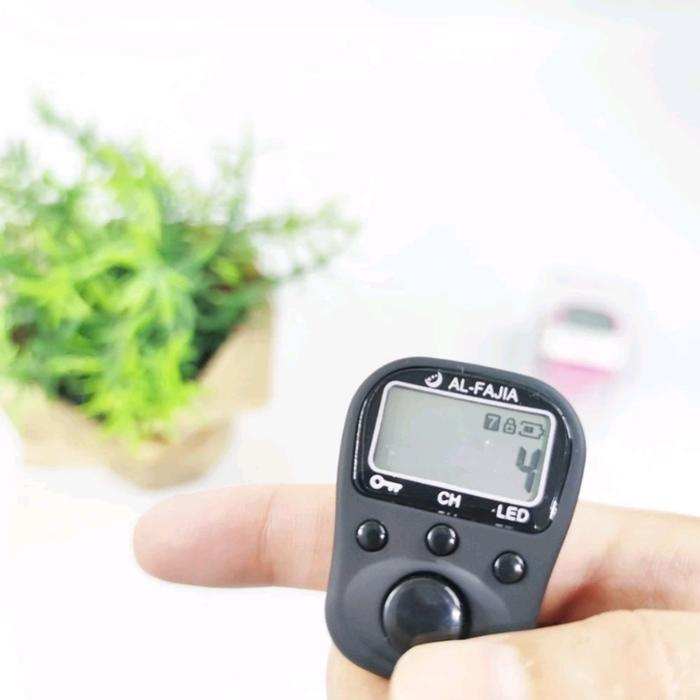 Digital LED tasbih tally counter 5 channel Rechargeable kabel cas alarm jam