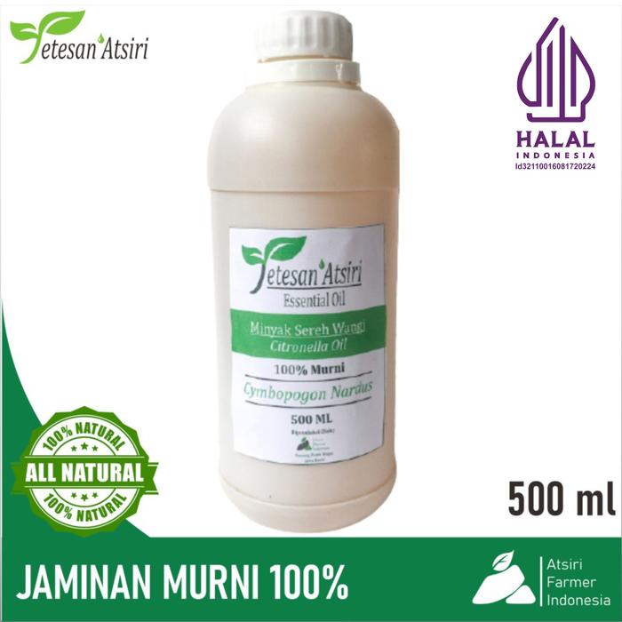 500ml minyak atsiri sereh wangi minyak sereh wangi murni citronella oil