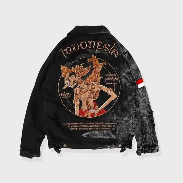STHIRA | MEMPHIS RIPPED DENIM JACKET - WAYANG