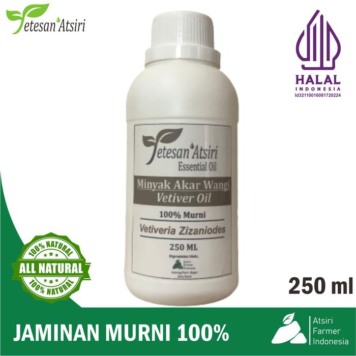 250ml minyak atsiri akar wangi usar madu murni vetiver oil