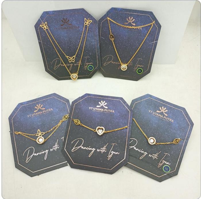 Kalung Emas Gelang dancing with igun 375 8K Yellow Gold