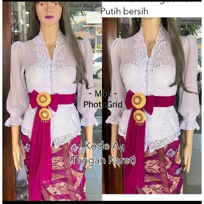 kebaya bordir jadi balon || Kebaya Bali Modern || Kebaya Bali Kekinian