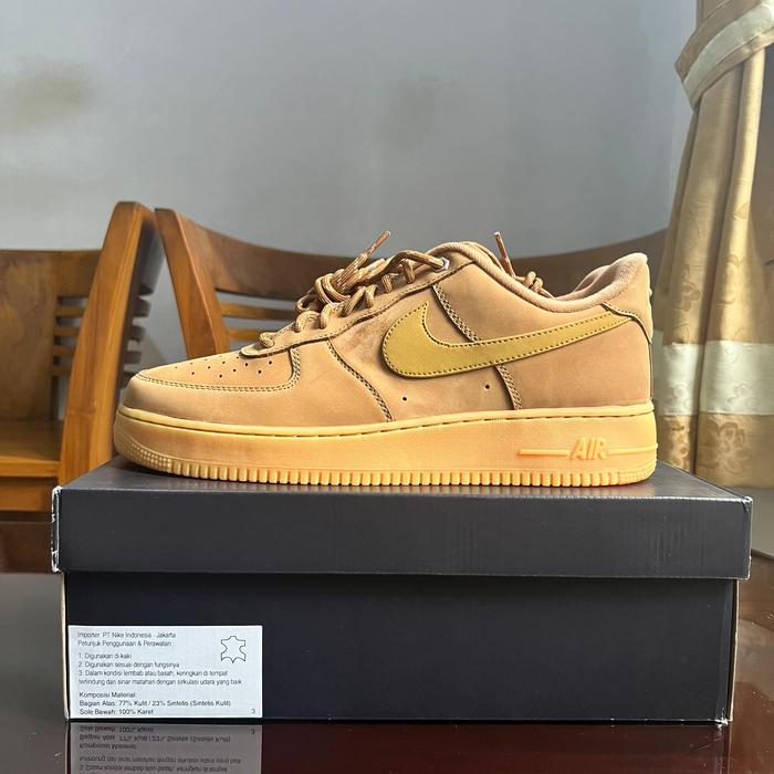 NIKE AIR FORCE 1 LOW FLAX WHEAT GUM