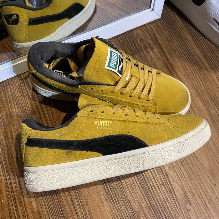 Puma Suede Yellow White Black Casual Original - Sneakers Second Market