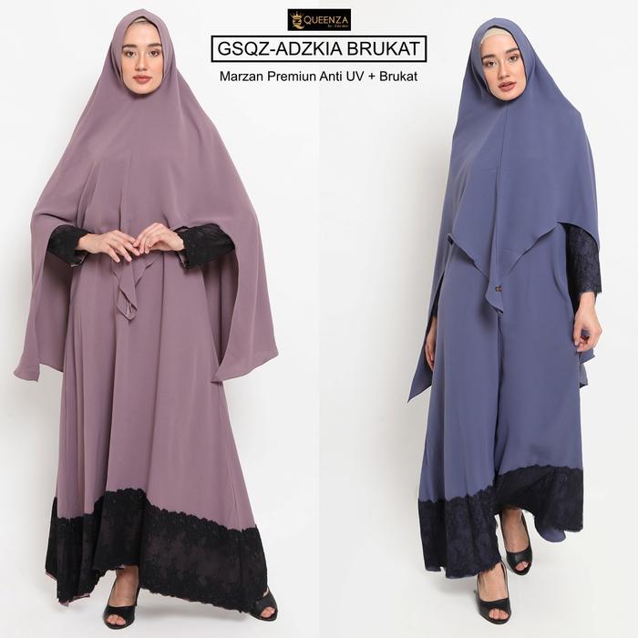 Baju Gamis Adzkia Maxi Brukat Dress Gamis Syari | Gamis Adzkia
