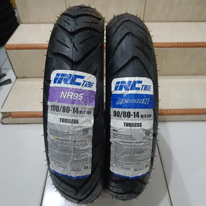 BAN LUAR TUBELESS 90/80-14 & 100/80-14 IRC NR95 REBOUND VARIO 125/150