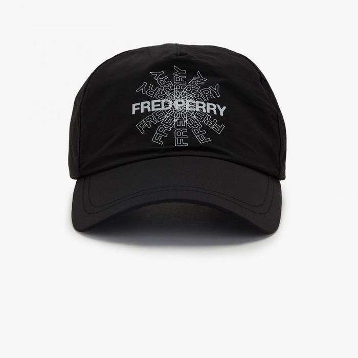TOPI CAPS FRED PERRY BLACK ORIGINAL%