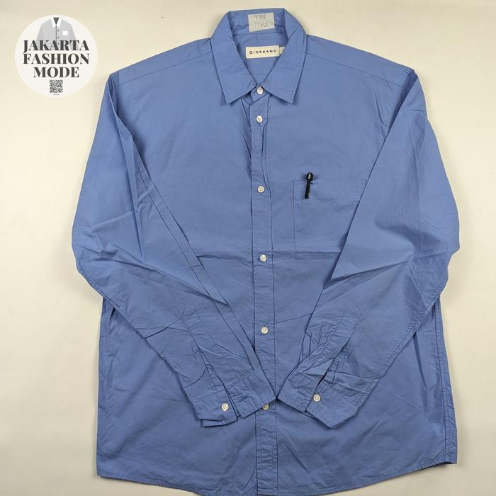 Kemeja Pria Casual GIORDANO Z86 Second Branded Size Besar XL