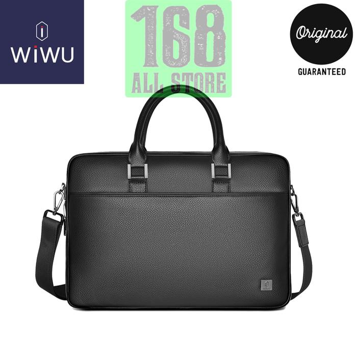 Tas Laptop Kerja WiWU Master Brief Case Fingerprint Lock Messenger Bag Macbook Notebook