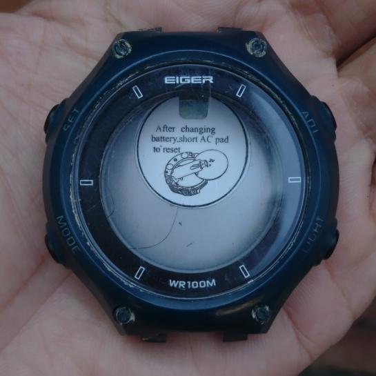 Eiger Body Case Jam Tangan Ori Bekas Copotan Tousside Navy Blue