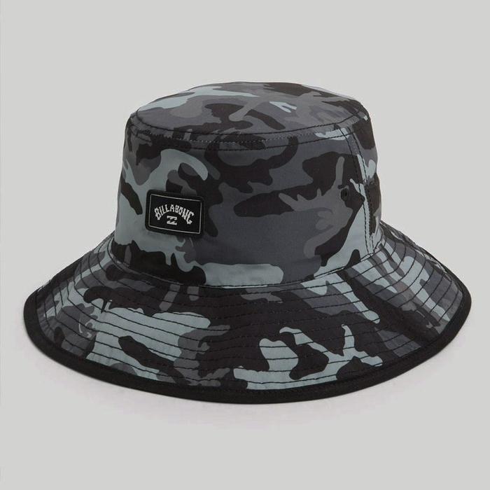 Topi Rimba BILLABONG Division Reversible Bucket Hat CamoBlack ORIGINAL