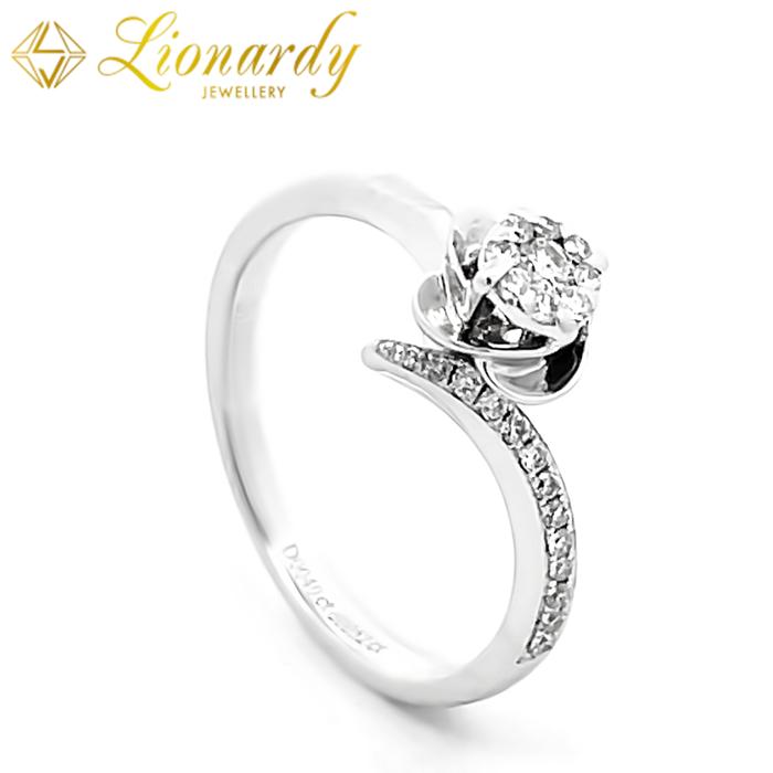 Lionardy Jewellery Cincin Berlian Fashion - Emas Putih - SK505D-Q