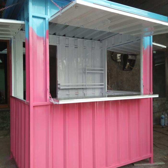 booth semi kontainer & gerobak jualan warung