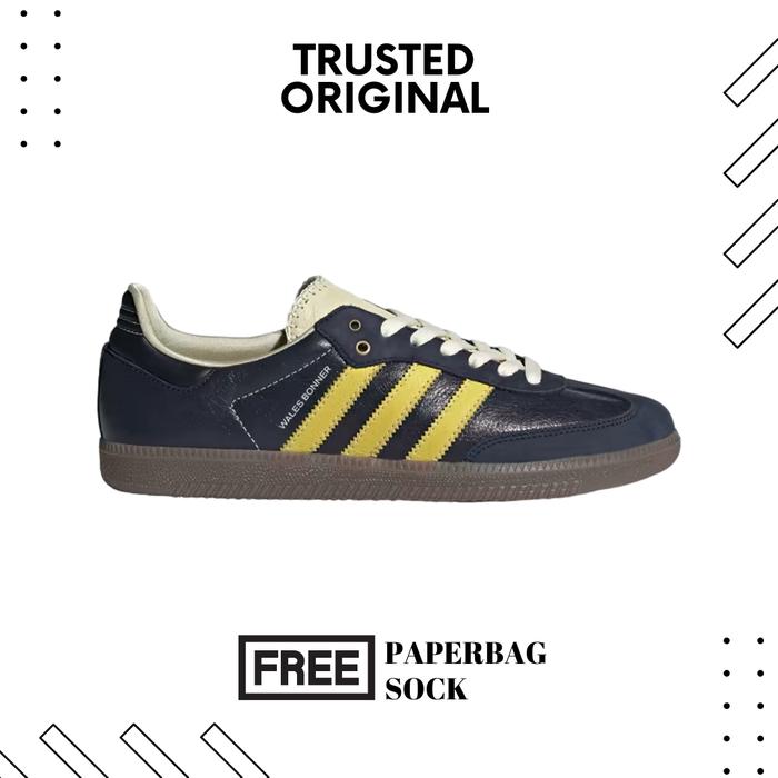 Adidas Samba Wales Bonner Collegiate Navy Cream White Yellow Original