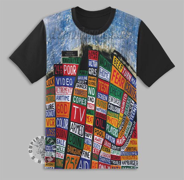Kaos band Radiohead thief Baju anak laki Pakaian distro musik anime 3D