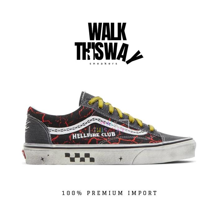 sepatu pria sneakers vans old skool style 36 stranger things / sepatu vans / sneakers old skool / su
