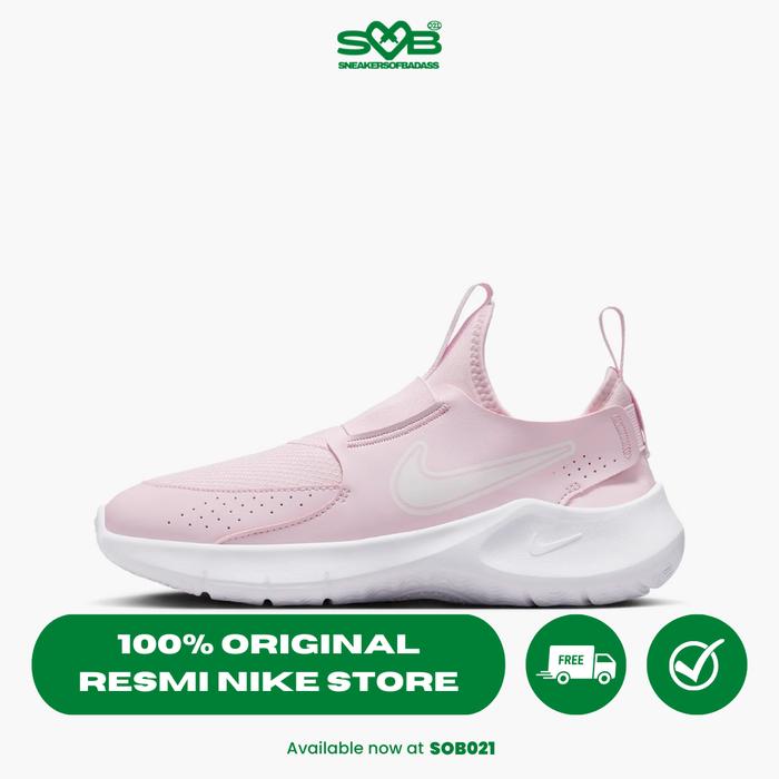 Sepatu Lari Nike Kids' Flex Runner 3 Road Running Shoes Pink Foam/White - FN1294-601