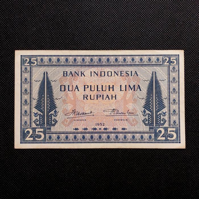 Uang Kuno 25 Rupiah Seri Budaya Tahun 1952 -h8