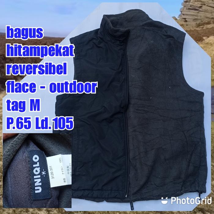 vest rompi gunung outdoor Reading motor reversibel bolak-balik uniqlo
