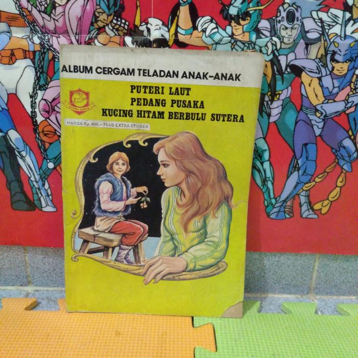 komik album cergam teladan anak anak puteri laut, pedang pusaka, kucing hitam berbulu sutera