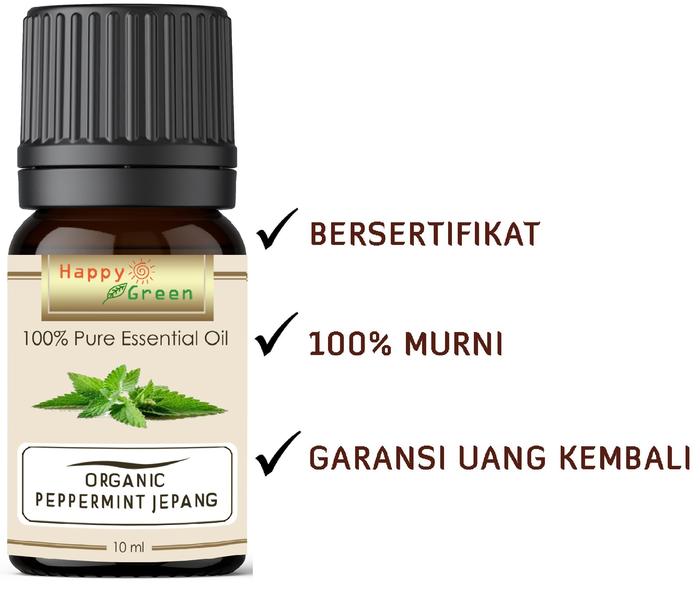 Happy Green ORGANIC Japanese Peppermint Essential Oil - MInyak Mint Peppermint Jepang