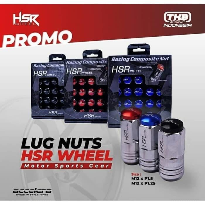baut mur roda mobil hsr whell untuk semua mobil brio