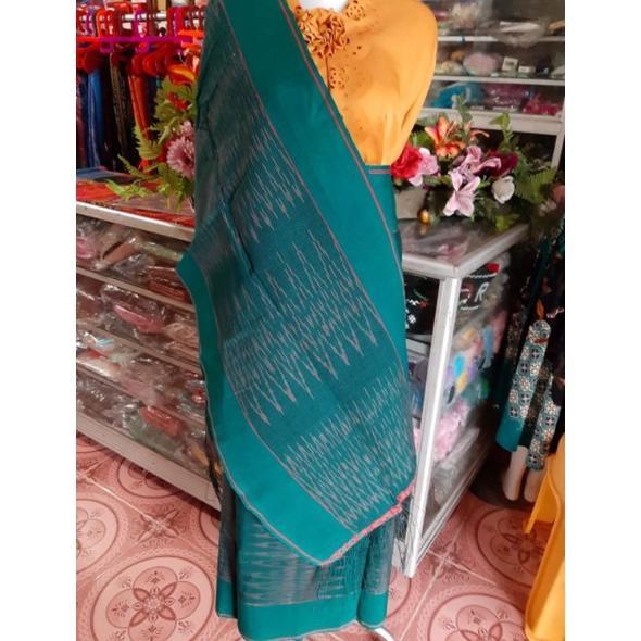 NEW SONGKET SARUNG SELENDANG SIBOLANG RASTA HIJAU TENUN TANGAN