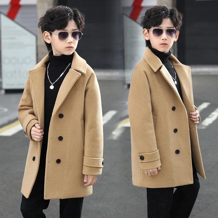 BLAZER PRIA CASUAL ANAK FLEECE KOREAAN STYLE COWOK LONG COAT BLAZER WINTER MUSIM DINGIN