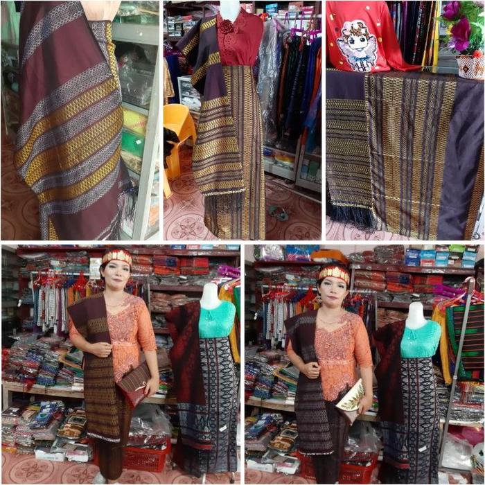 NEW Pucca Bintik Songket Tenun Toba Kopi Gosong
