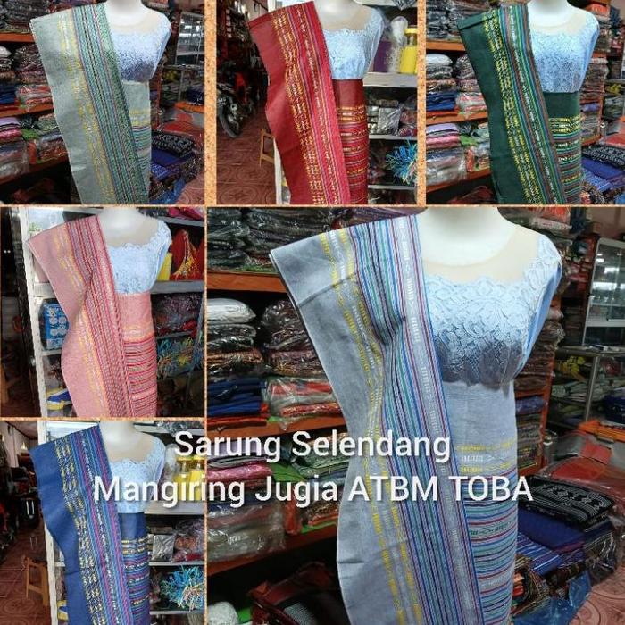 NEW KAIN SARUNG DAN SELENDANG TENUN MANGIRING JUGIA SONGKET BATAK