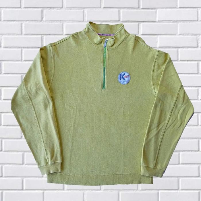 ZIP HALF JACKET KEN.ZO GOLF, SIZE M-L (SECOND BRANDED) KUNING, JK011