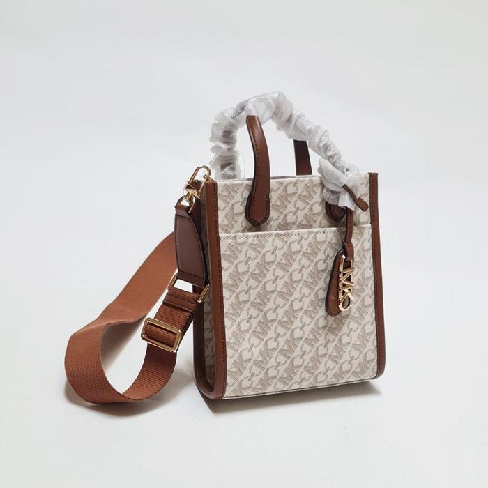 MK Gigi XS Shopper Tote Crossbody Vanilla Luggage