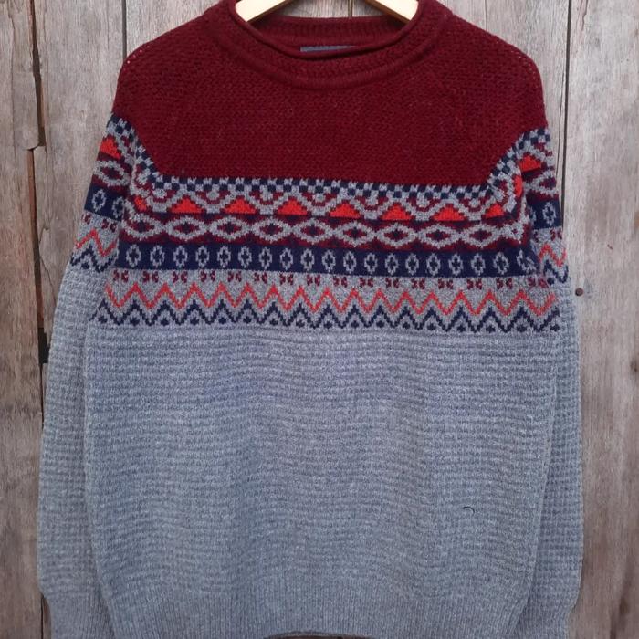 knitwear hconnect navajo sweater rajut second original preloved