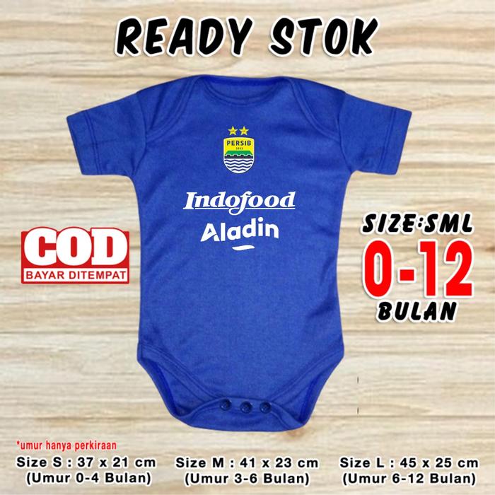 Jumper Bayi Persib Home 2020 Jersey Bayi Romper Bayi Baju bola