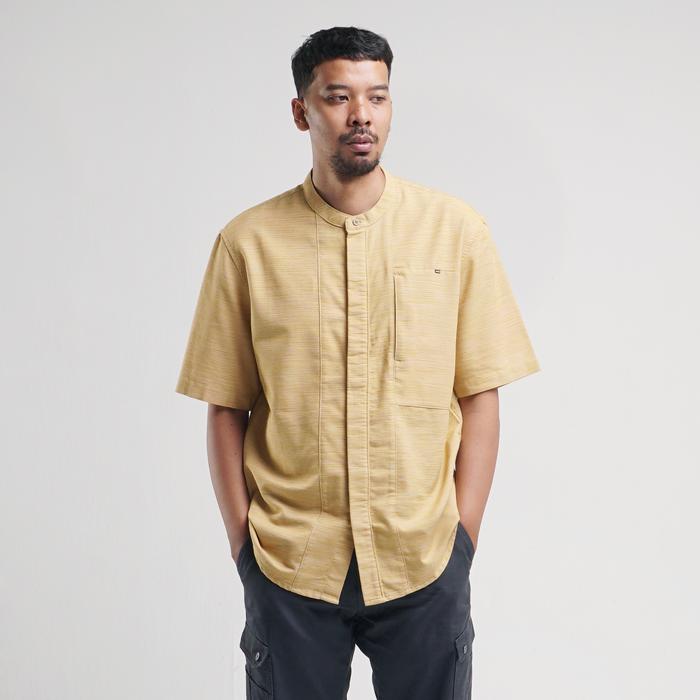 Baju Koko MGEE Original - Koko MGEE Lengan Pendek Azka 065 Mustard