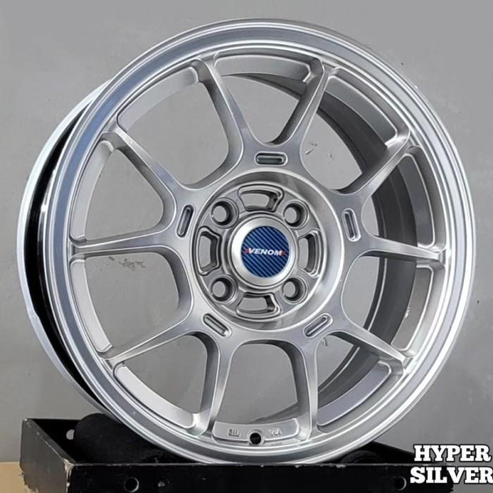 velg mobil VENOM R15 lebar 6,5 ET 42 velg ring 15 agya ayla brio sigra velg mobil VENOM R15 lebar 6,