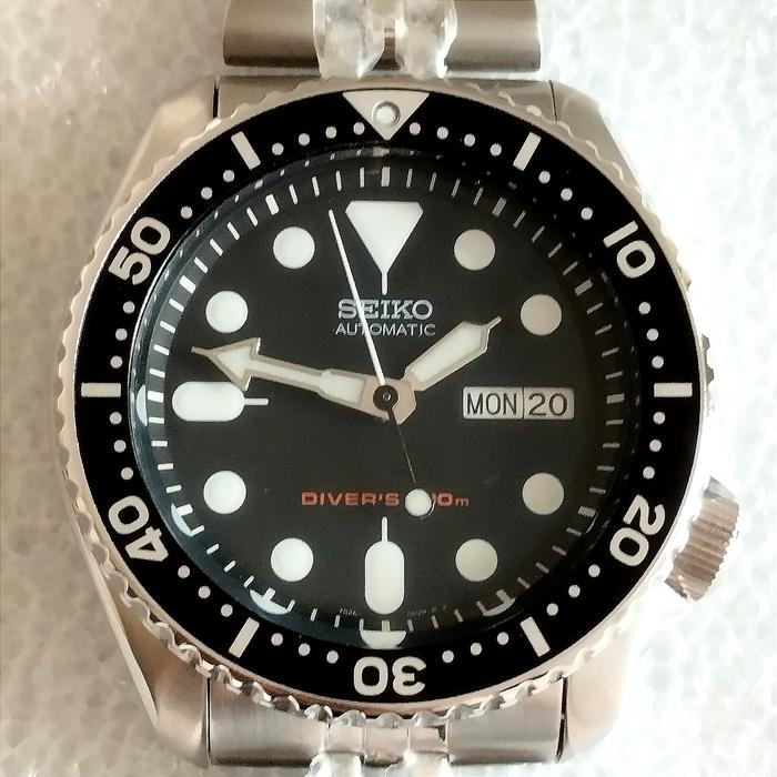 Seiko SKX007K2 no SKX009K2 SKX013 Black Dial SKX007