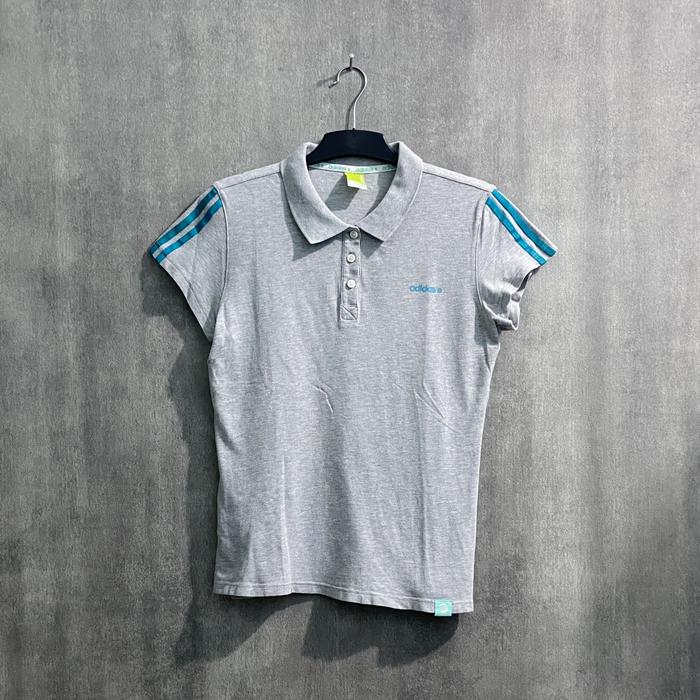 Polo Shirt Adidas Wanita / Kaos Kerah Wanita / Size M