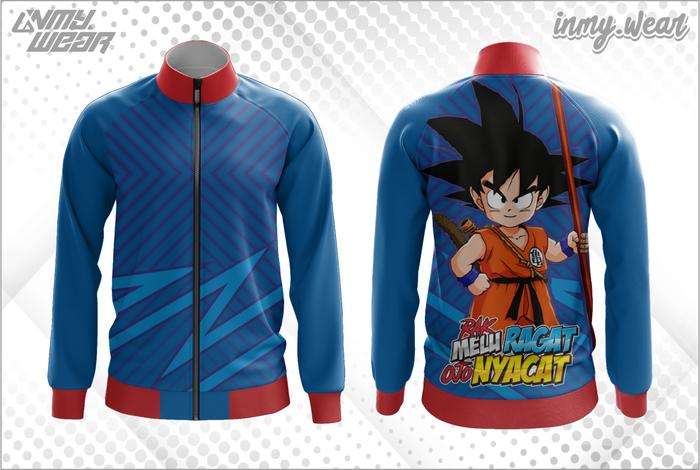 JAKET JERSEY BIRU FREE DESIGN MERPATI