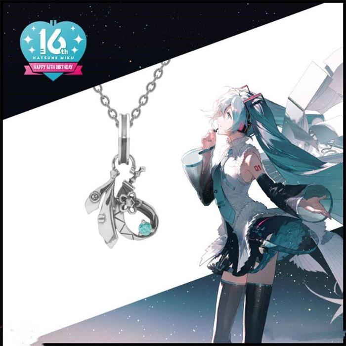 Kalung Hatsune Miku Tie ETERNO RECIT Vocaloid 01 Necklace Hatsune Miku Project Diva