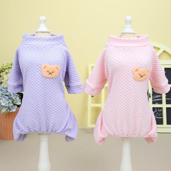 Baju Anjing Kucing Kecil Sedang Poodle Jumpsuit Piyama Anjing Hewan
