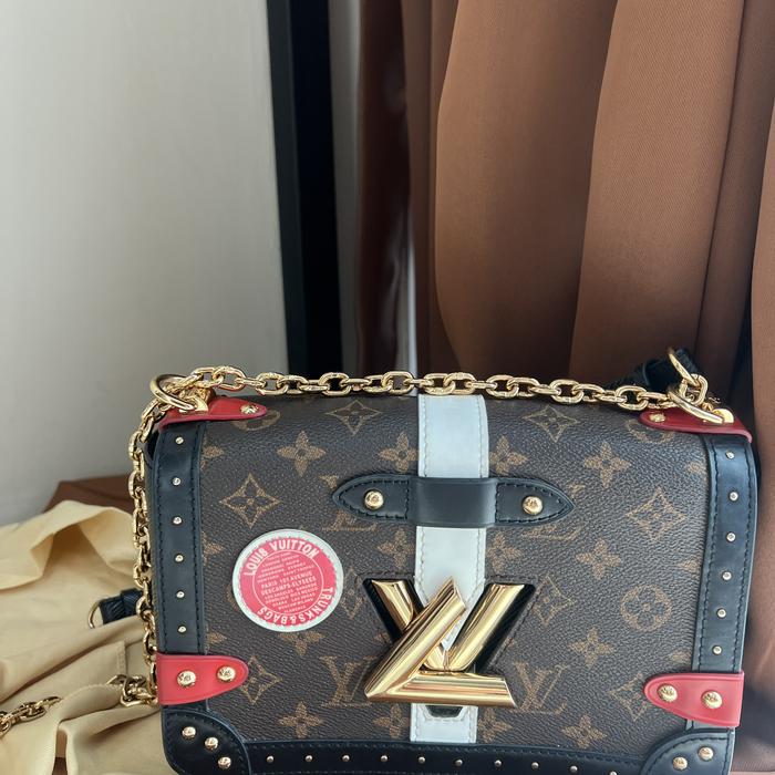 Louis Vuitton Monogram Twist MM Bag - Multicolor/Brown
